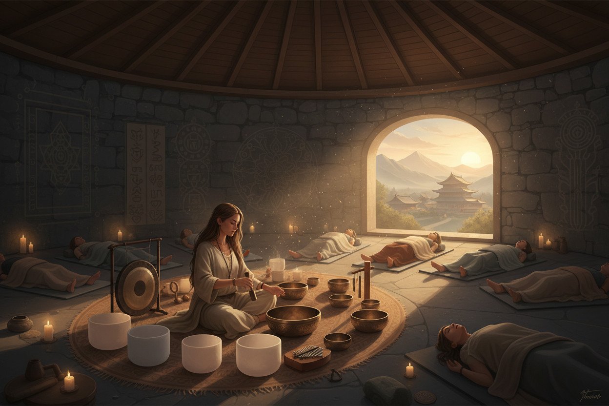 Czym jest sound bath kąpiel dźwiękowa i skąd pochodzi