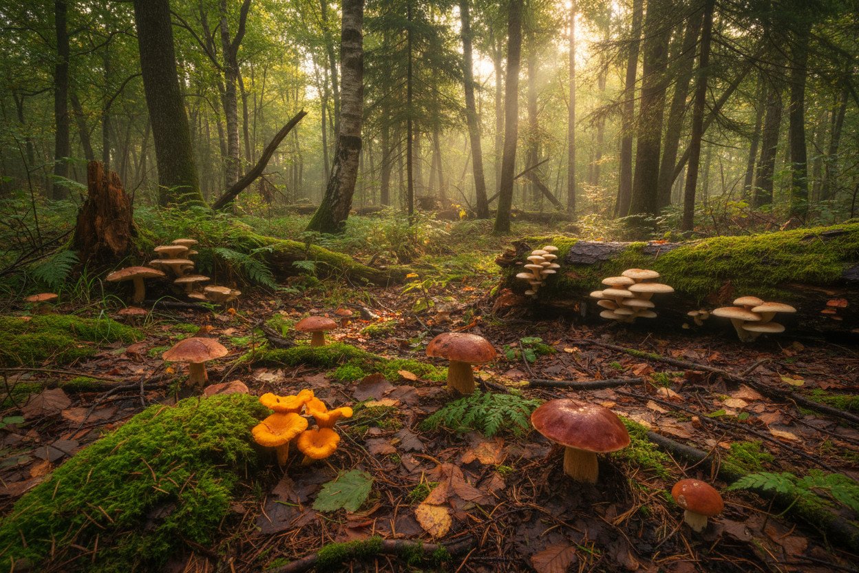 Gdzie szukać grzybów — las, gleba i warunki pogodowe
